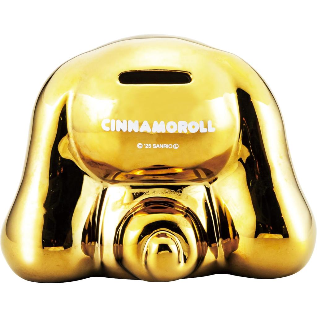 Sanrio Piggy Sparkling Miscellaneous 14 X 8 X 11 "Cinnamoroll" Bank, Gold, Goods, Goods, Gold, Approx. Cm, SAN4778-2
