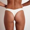 Solid Color Low Waist Triangle Bikini Swim Trunks for Women