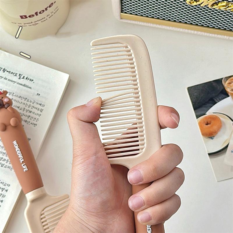 Funny Capybara Comb Kapibala Head Massage Comb Anti-Static Portable Travel Girl Hair Combs Styling Tool