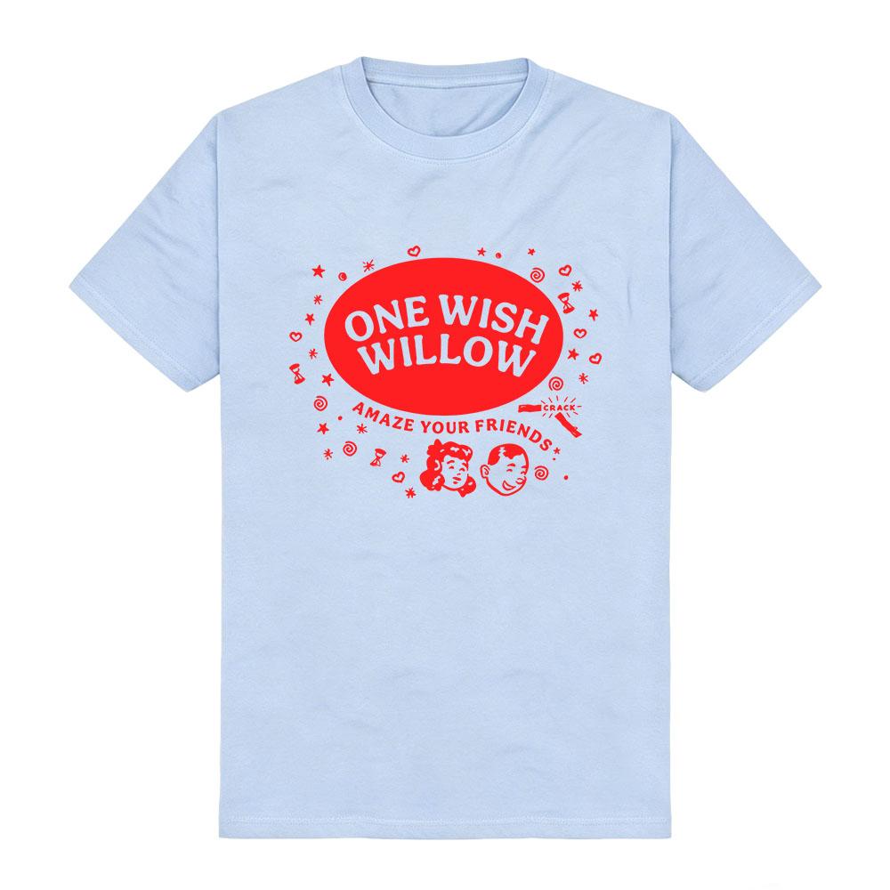 One Wish Willow Tees Horror Movie Obsession Design T-Shirt Women Men Clothing Short Sleeve Cotton Loose Unisex Streetwear Tshirt