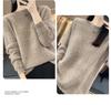 Women's Winter Wool Cashmere Sweater: Loose, Round Neck Pullover in Solid Colors