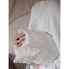 White Little Daisy Sequins Versatile Girls Shoulder Bag Commuter Canvas Bag Large Capacity Spring and Summer New Thin