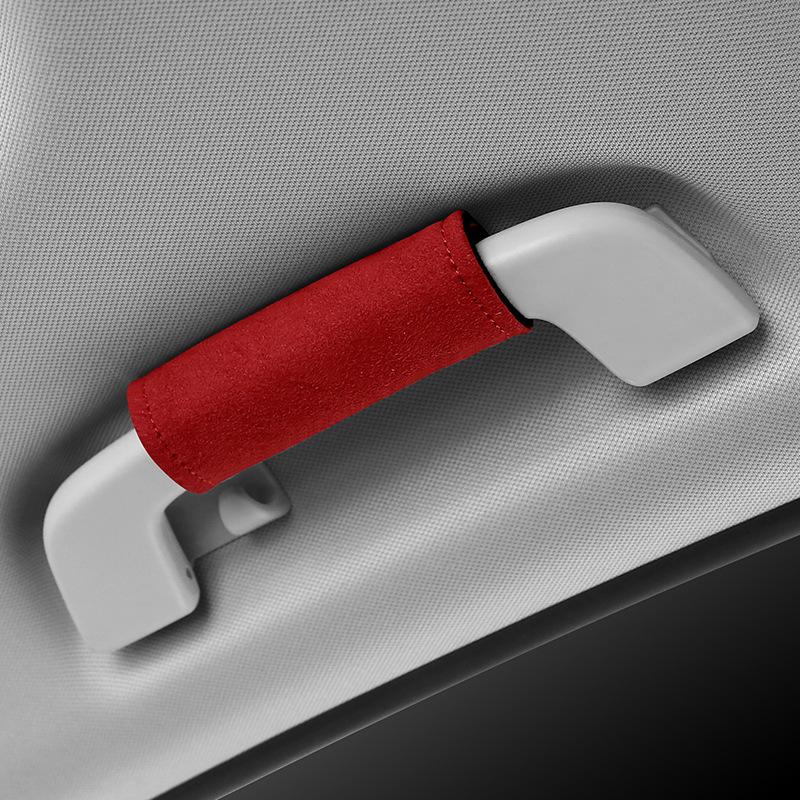 Universal Car Roof Armrest Covers Car Grab Handle Cover Auto Parts Car Handbrake Grip Car Interior Accessories Handle Protector