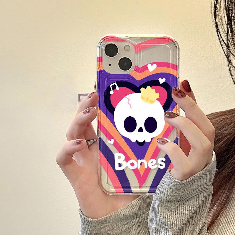 

Custom Halloween Skeleton iPhone 17 Case, Drop-Proof Airbag Design for Apple 16 Pro and 14/15. iPhone 17