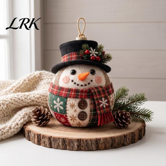 Creative Christmas Activity Kits Patchwork Ball DIY Kit, Fabric Ornament Sewing Xmas Quilting Supplies for Beginners Craft Kit Adults, Handmade