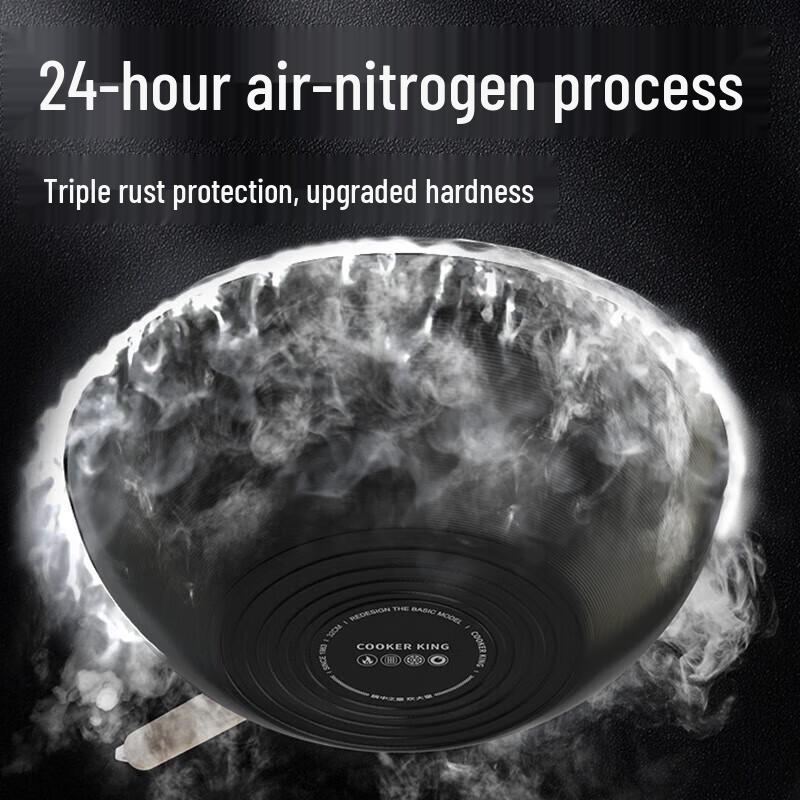 COOKER KING 28cm Schmiedeeisen Wok