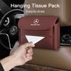 GLC GLB Car Tissue Box Holder Leather Sun Visor Backseat Tissue Case For Mercedes Benz AMG W204 W205 W203 W211 W212 W213 W201 W