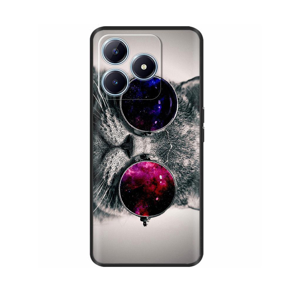 For Realme C63 Case Animals Soft Silicone TPU Phone Cases Back Cover For OPPO Realme C63 C61 C 63 Shockproof Protective Fundas