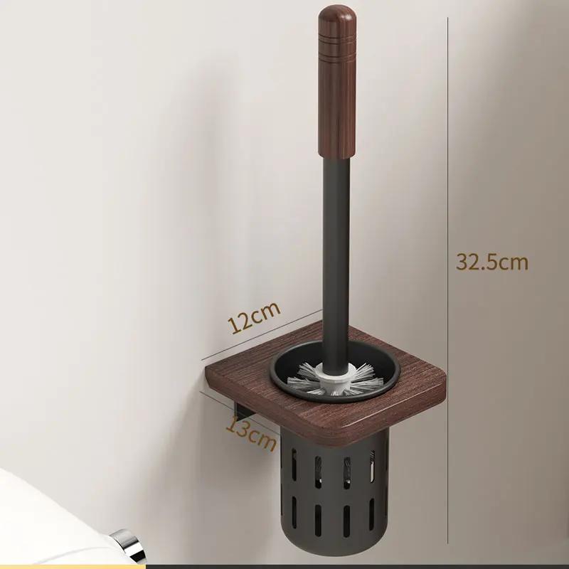 Toilet brush household no dead angle toilet brush set wall mounted toilet storage rack bathroom accessories cleaning