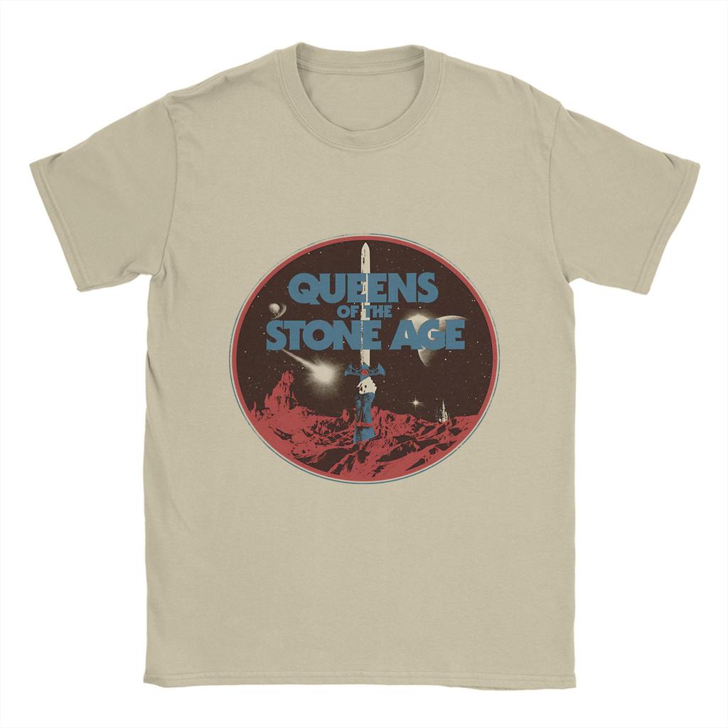 Harajuku T-Shirt Summer Queens of the Stone Age  Novelty T-Shirts for Couple Y2K Basic Big Size Short Sleeve Tops