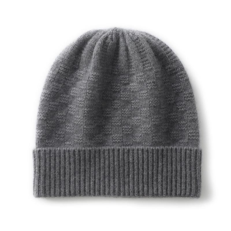 Spot European and American autumn and winter new cashmere hats men's and women's casual cold hats warm wool hats