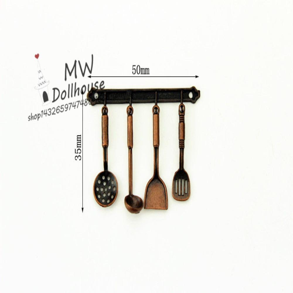 Cookware 1:12 Mini Kitchen Utensils Sets Kettle Mini Kitchen Cooking Kit  Dollhouse Miniatures