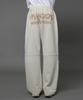 HOODHOOD Pigment Logo Parachute Sweatpants Oat Beige