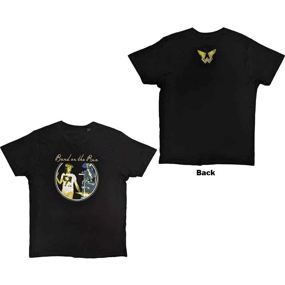 Paul McCartney Mens Fashion T-Shirt-McCartney Band On The Run Black 1 4XL