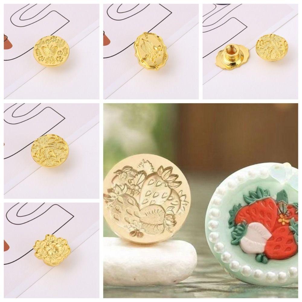 DIY Tool Retro Sealing Wax Stamp Head Wax Seal Stamp Polyshaped Head  Wedding Invitations