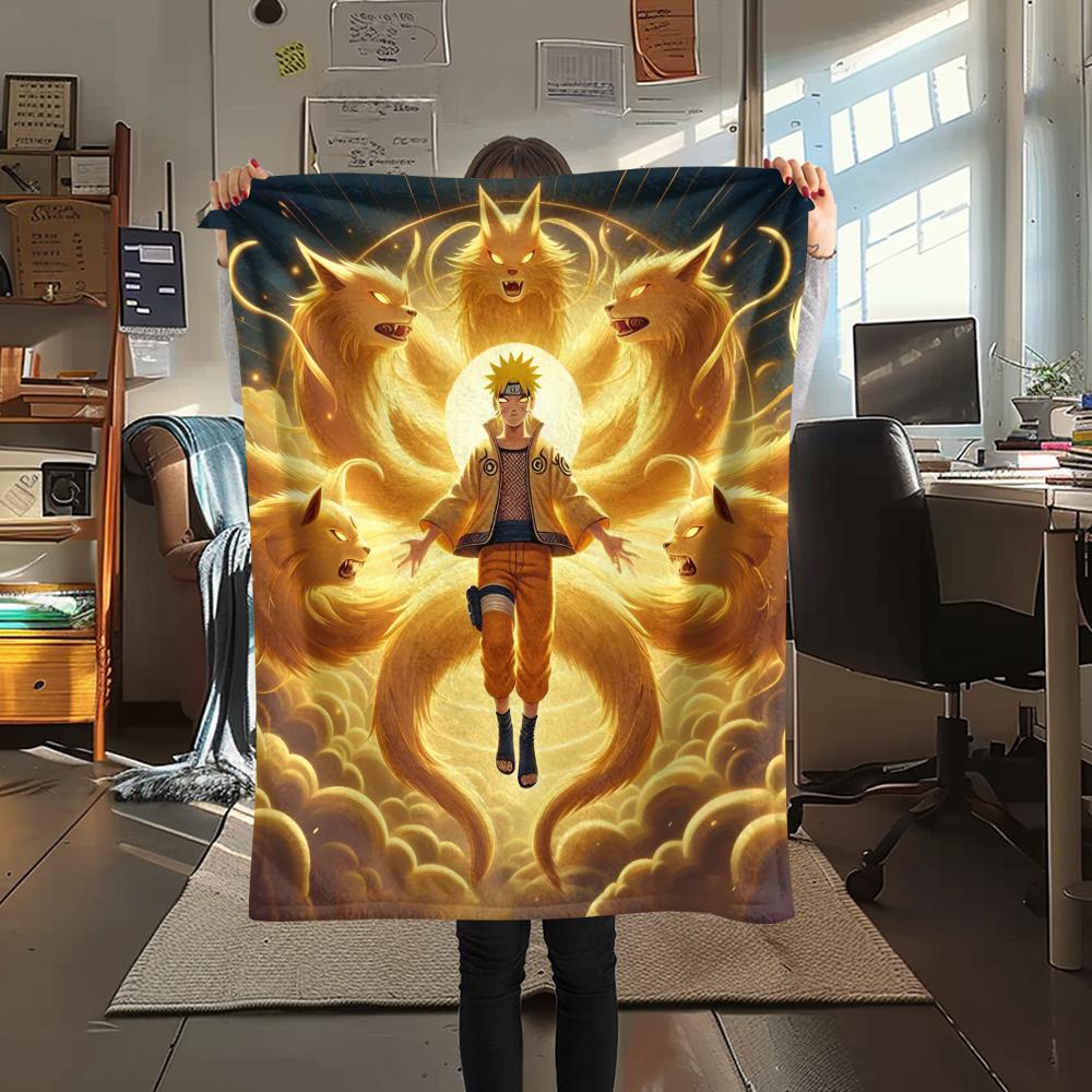1 pièce Couverture en Flanelle Imprimée Dessin Animé, Haute Qualité Confortable pour Toutes les Saisons, Décoration de Maison, Chaleur et Confort, Parfait pour un Cadeau de Noël ou d'Anniversaire