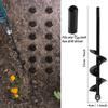 Garden Auger Spiral Drill Bit for Planting Holes In Loose Soil - Gardening Tool Accessories for Flower Bed Setup