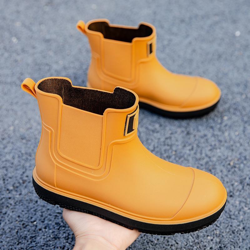 Kurze Gummistiefel PVC Wasserdicht Wasserschuhe Outdoor Abriebfeste Regenstiefel