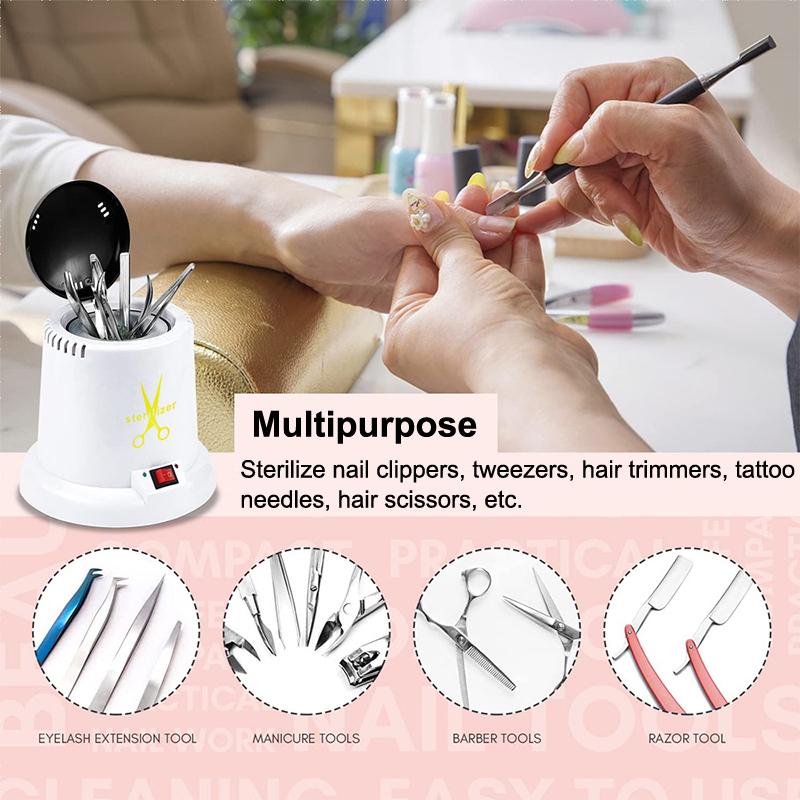 Manicure Nail Tool Sterilizer 1pcs High Temperature Disinfectant Cleaner Pot Professional Salon Spa Hygiene Machine