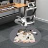 1pc Floral Hearts Dachshund Office Round Area Rug, Under Office Chairs Bedroom Living Room Home Decor, Room Deco, Available In Various Sizes L1121058
