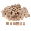100pcs 10mm Wooden Cubes Unfinished Square Cubes Wood Blocks for Math Making Craft DIY Projects Gift