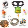 EscapeProof Adjustable Lizards Leash for Safe Outdoor Walking Comfortable Harness with Wing/Backpack Design for Reptiles