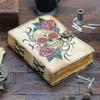Skull Printed leather journal  Vintage Leather Diary It boasts 200 premium deckle-edged pages
