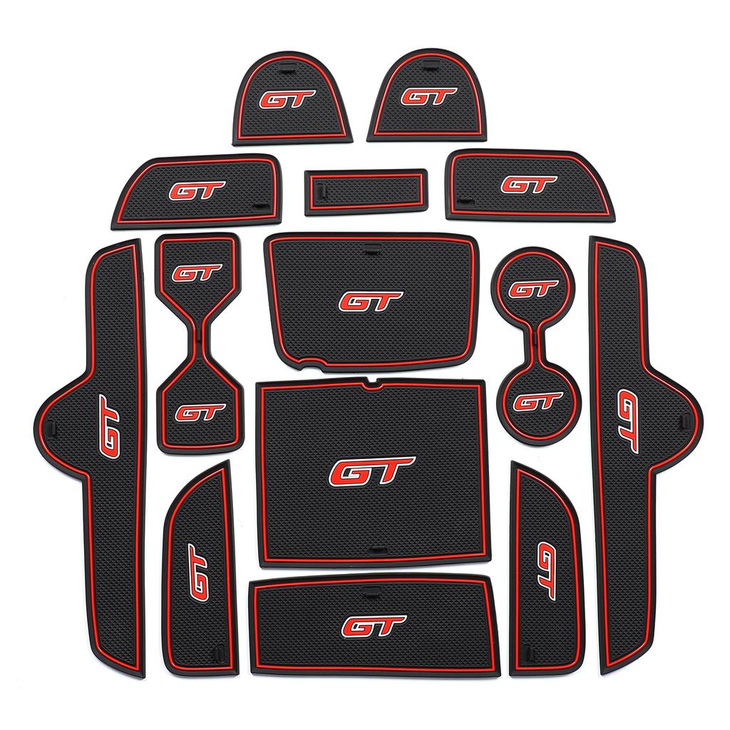 for KIA Forte K3 Cerato 2021 - 2023 GT Anti-slip Gate Slot Cup Mat Door Groove Pad Interior Accessories 14pcs