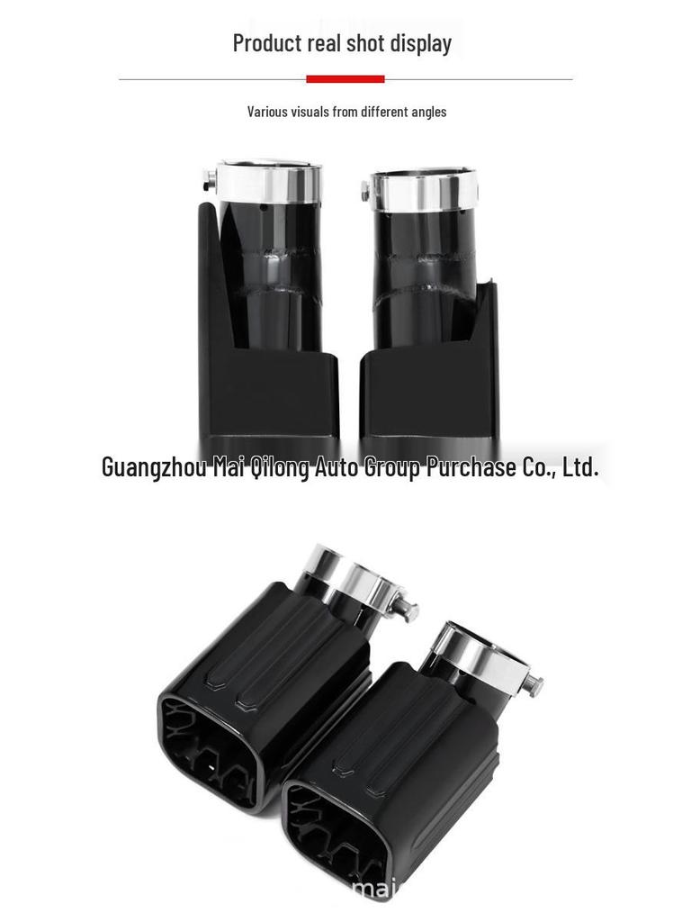 Black Warrior Quad-Outlet Honeycomb Tailpipe for Land Rover Defender Diesel