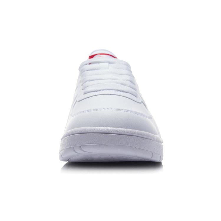New LiNing Wear Resistant Low Top Skateboard Shoes Men's White Red AGCR365-5
