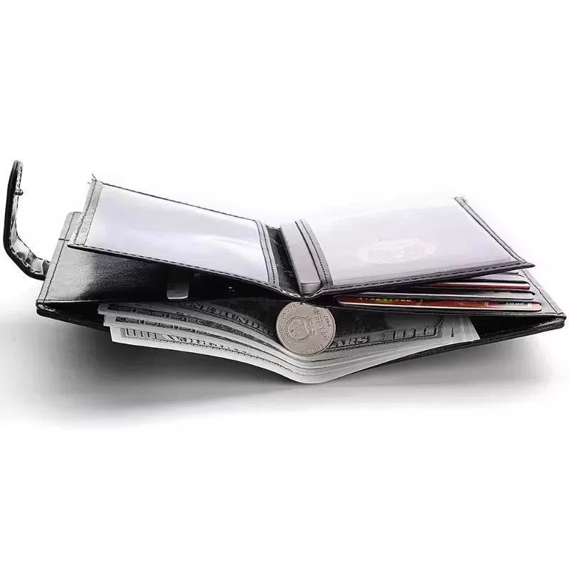 Men Leather Long Wallet Large Capacity Card Holder Passport Pocket Zipper Coin Purse Business Clutch Wallet Unisex Travel Organizer Clutch