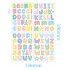 2sheets Colorful Letter Stickers English Children's Cartoon DIY Cup Lunch Box Name Marking Spot Wholesale Waterproof Stickers