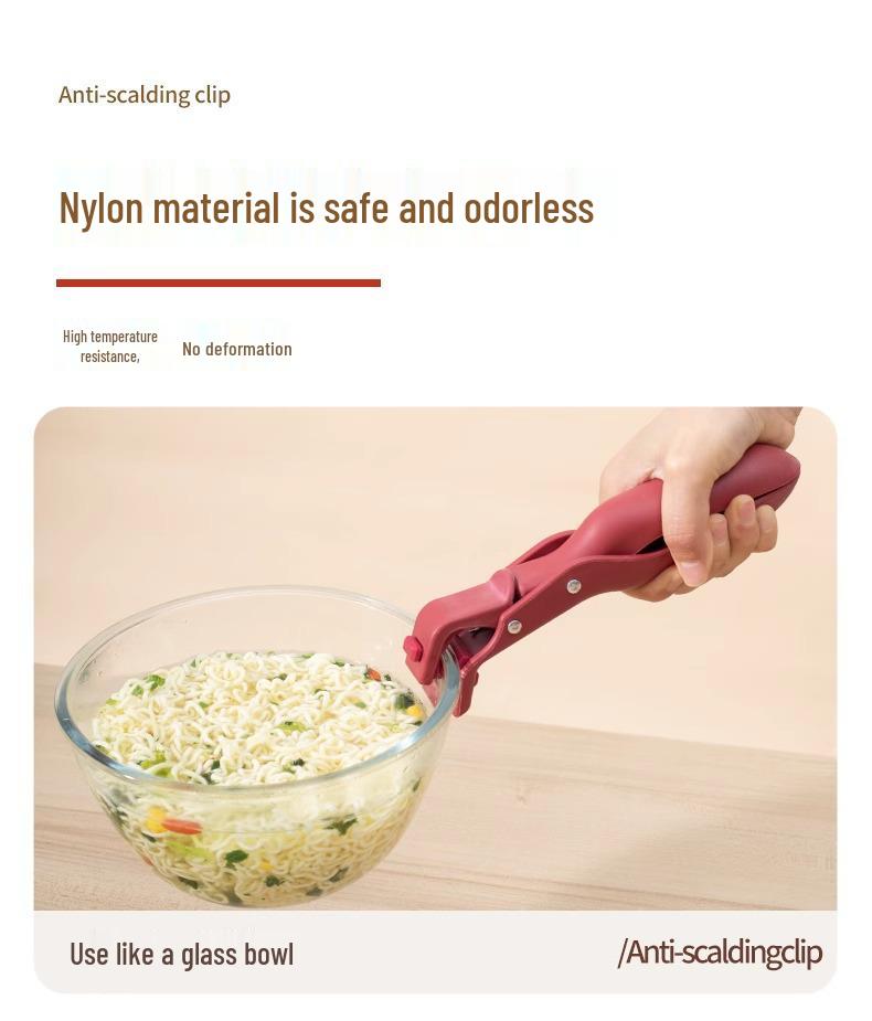 Silikon Anti-Verbrühungs Küchenzangen für Töpfe, Schüsseln und Teller