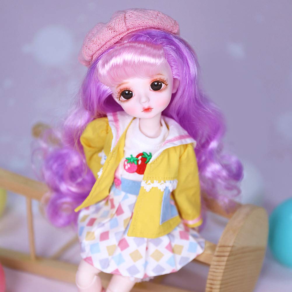 ICY Fortune Days 1/6 28cm BJD Doll, 28 Ball Jointed Doll with Full Set of Clothes and Shoes, Best Gift for Girls 6+ (Woody)