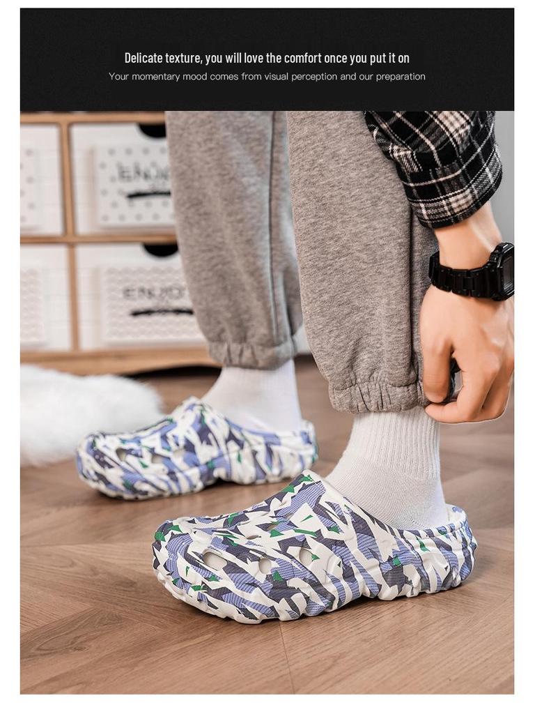 2025 Winter Cotton Closed-Toe Velvet Warm Garden Slippers: Unisex Indoor Half Slippers