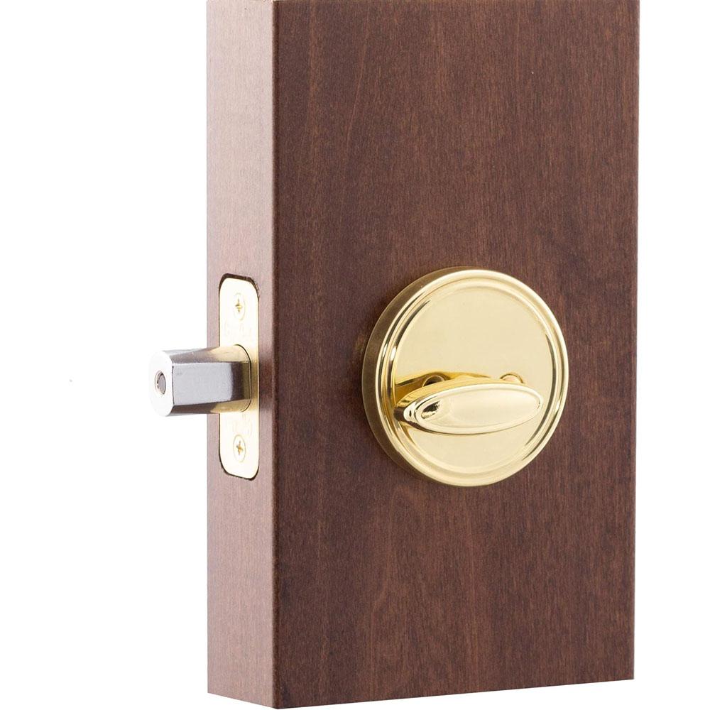 Single Cylinder Deadbolt, Round Deadbolt Lock with Keys, Modern Door Locks with Deadbolt, Deadbolt for Front Door Entrance