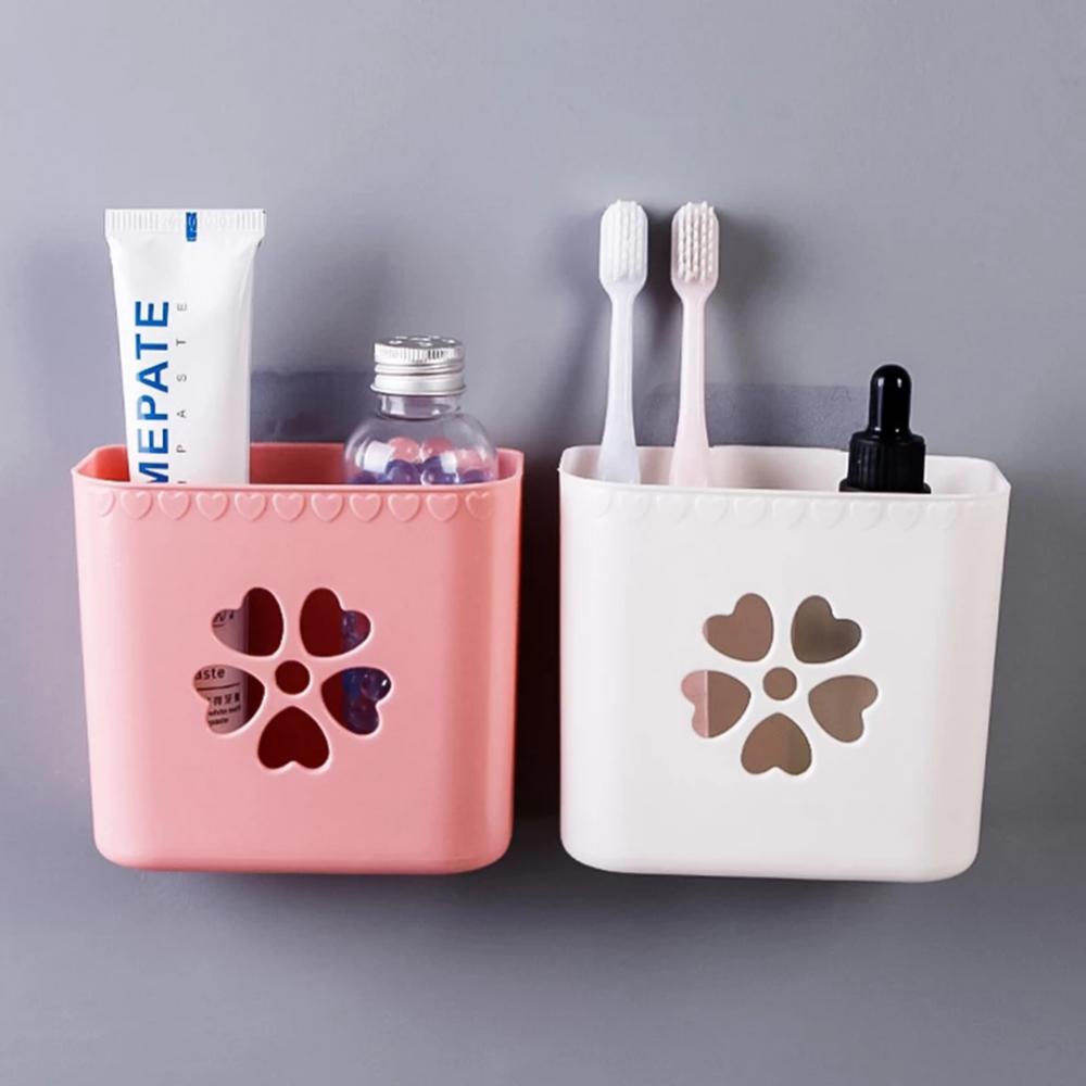 Storage Box Wall-mounted Household Cosmetic Storage Box Self-adhesive Multi-purpose Storages Kitchen Kitchen Draining Rack Rack