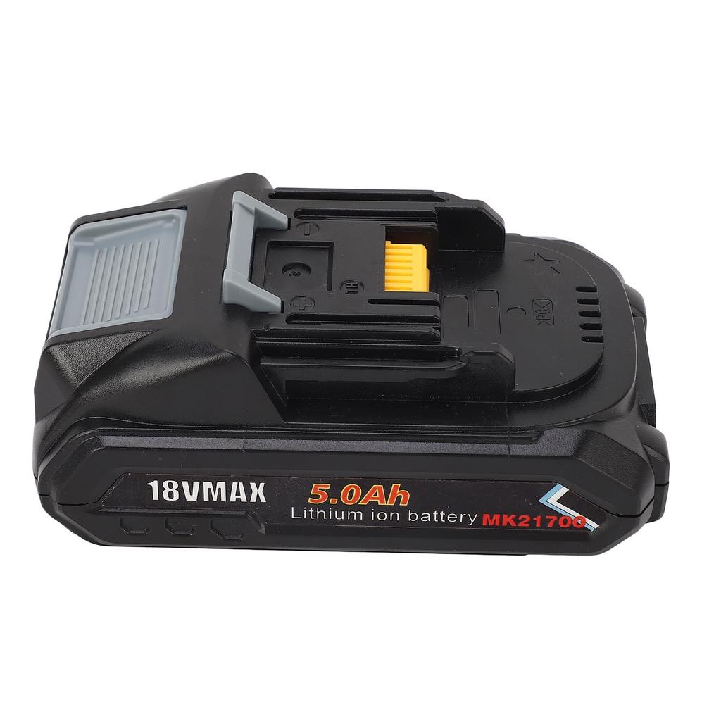 5.0Ah Electric Tool Battery Replacement with Power Display Suitable 18V Power Tool Battery for