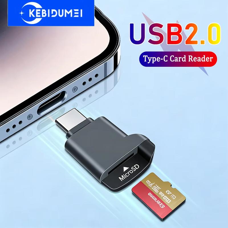 Lettore di Schede USB 2.0 TF Memory Mini Lettore di Schede Supporto Capacità 2TB Trasferimento ad Alta Velocità Adattatore Dispositivo Type-C Per Telefono