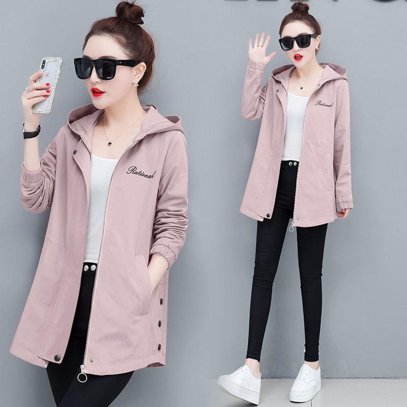 Plus Size Women's Footwear Windbreaker Women's Spring and Autumn Thin Women's Coat Women's