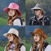 Outdoor Summer Fishing Hat With Waterproof Breathable Nylon Sunshade For Women