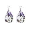 Fashion Leather Earrings Lightweight Faux Leather Leaf Earrings Teardrop Dangle Handmade For Women Girls Jewelry Wholesale