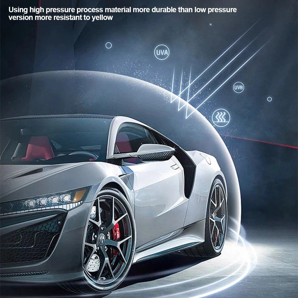Universal Clear Car Cover Wth Elastic Band PE Plastics Clear Full Car Protective Shield Auto Vehicle Car Covers With Elastic