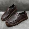 Handmade Genuine Leather Men Shoes Breathable Casual Shoes Men Loafers Moccasins Man Flats Shoes