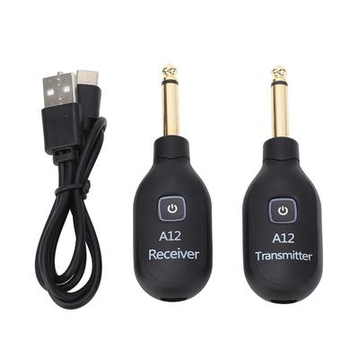 Kabelloses Gitarrensystem 2,4 GHz 6,35 mm Stecker 30 m Reichweite Kabelloser Sender und Empfänger für Bass Violine Keyboard