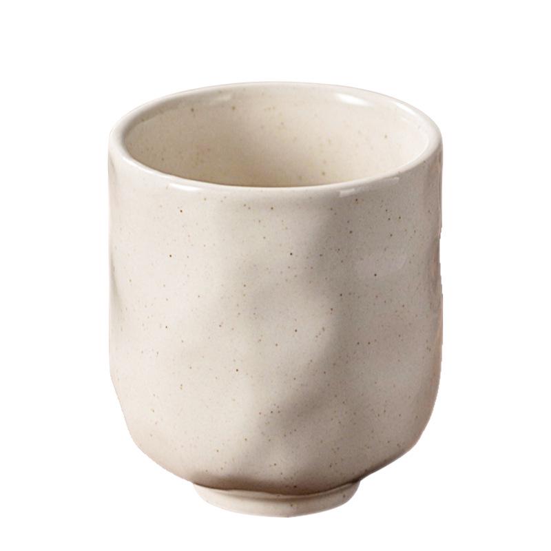 Minimalist Ceramic Espresso Cup with Metal Speckles - Large Capacity Water/Cola Cup