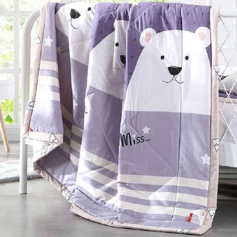 Bedroom With Duvet Modern Minimalist Style And Polyester Material Quilt For Kids