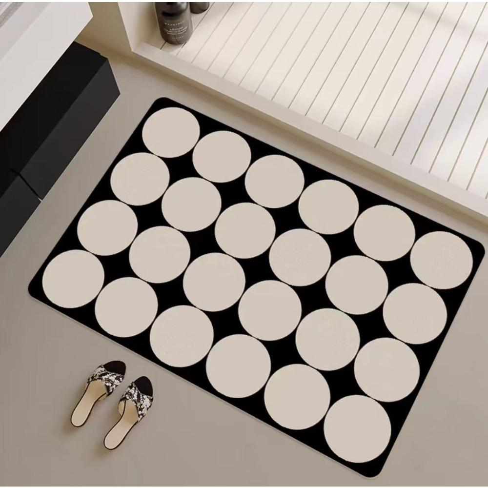 Modern Simple Bathroom Floor Mat Diatom Mud Toilet Quick Drying Door Mat Toilet Absorbent Non-slip Can Be Cut Foot Mat Suction
