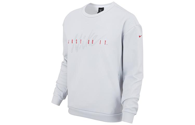 

Nike Therma Crew Neck Pullover Comfortable Fleece Lined Long Sleeved Sweatshirt Women s White BV5226-043 M