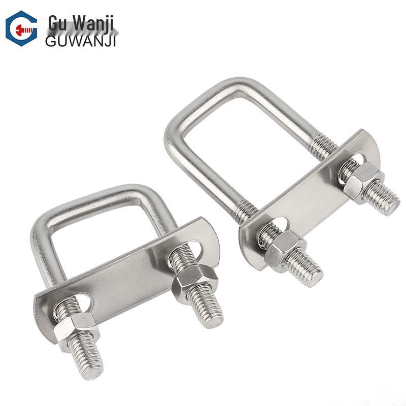 Guwanji 304 Stainless Steel Right-Angle U-Bolt Set
